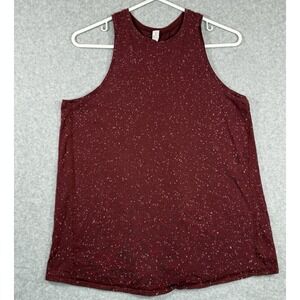 Lululemon All Tied Up‎ Tank Women's Size 6 Burgundy Open Back Racerback Active